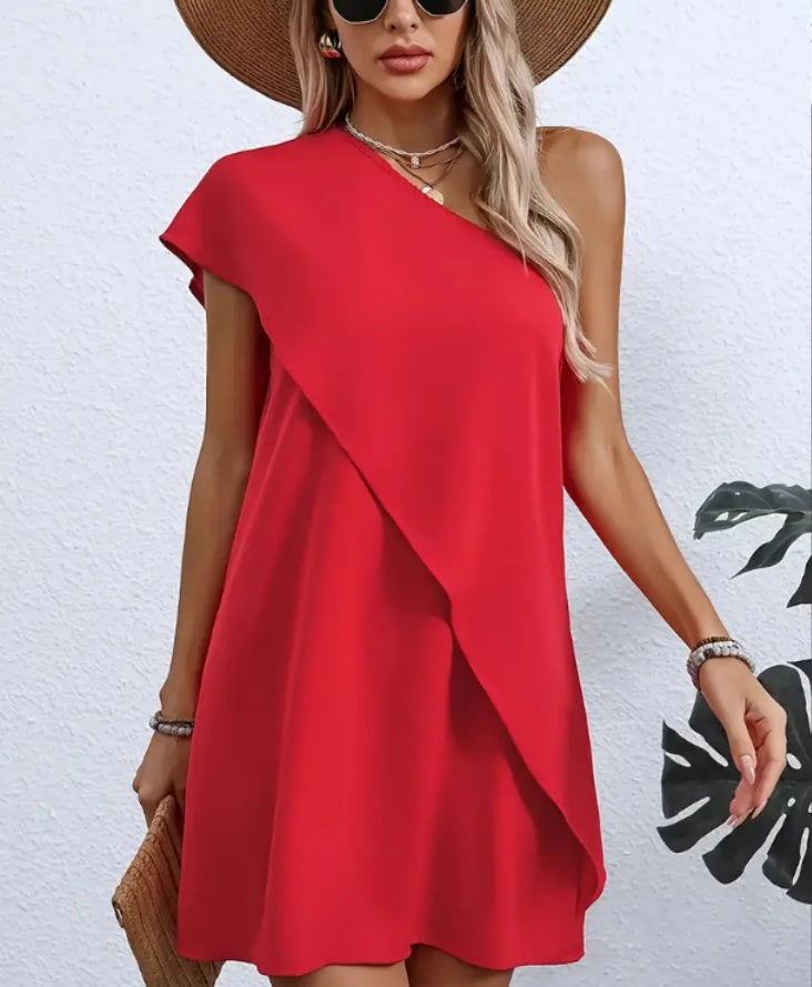 Ljetna moda: Ženska casual haljina s kratkim rukavima